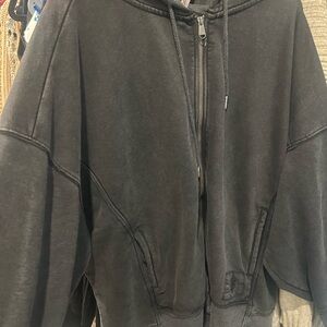 Free people sprint to the finish zip up hoodie